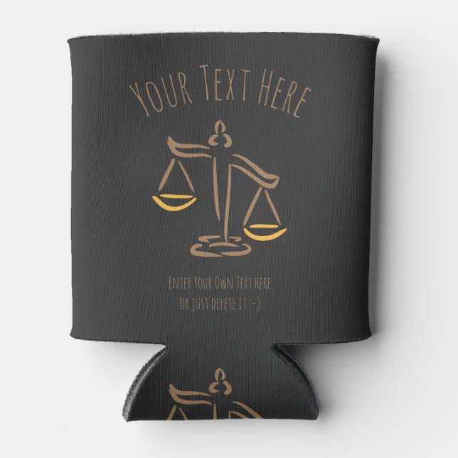Lawyer | Attorney | Judge | Law Firm / Office Can Cooler (Front)