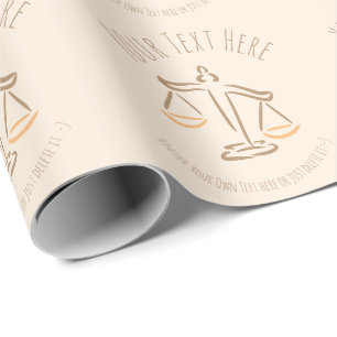 Lawyer   Attorney   Judge   Law Firm / Office Gift Wrapping Paper