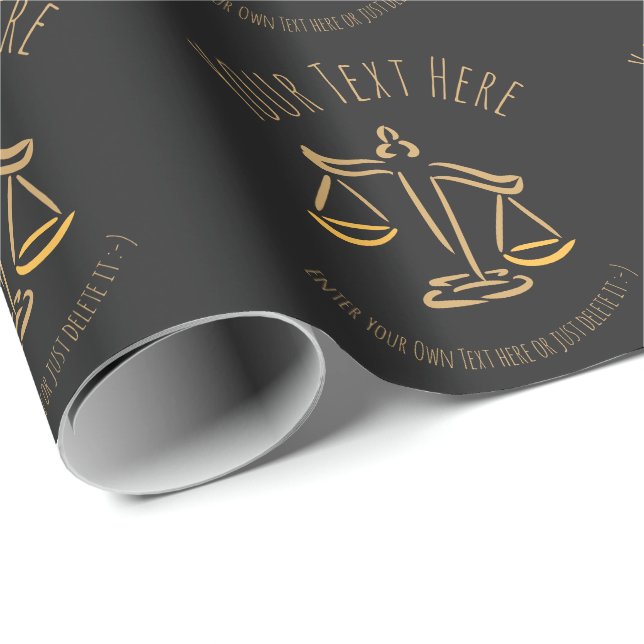 Lawyer | Attorney | Judge | Law Firm / Office Gift Wrapping Paper (Roll Corner)