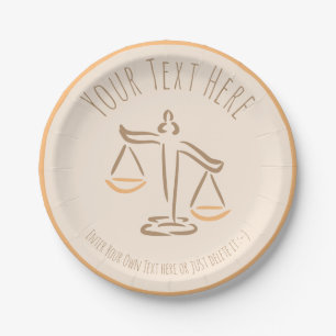 Lawyer   Attorney   Judge   Law Firm / Office Paper Plate
