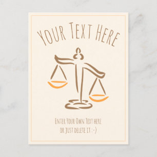 Lawyer   Attorney   Judge   Law Firm / Office Postcard
