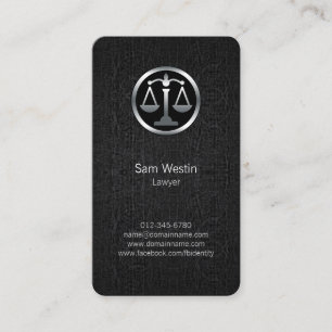 Lawyer Attorney Legal Law  Business Card