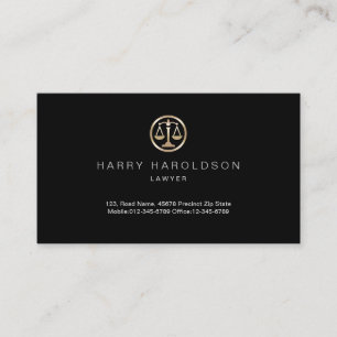 Lawyer Attorney Legal Law Business Card