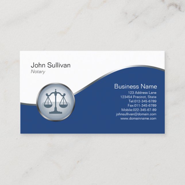 Lawyer Attorney Legal Law  Business Card (Front)