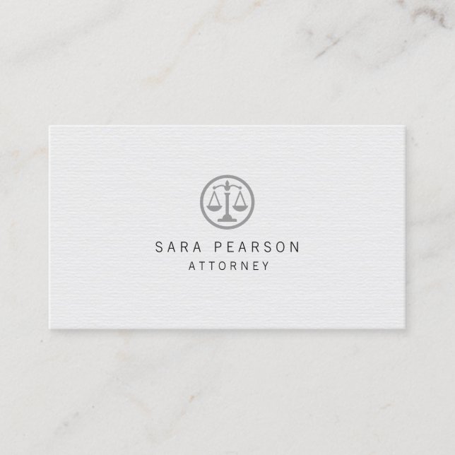 Lawyer Attorney Legal Law  Business Card (Front)