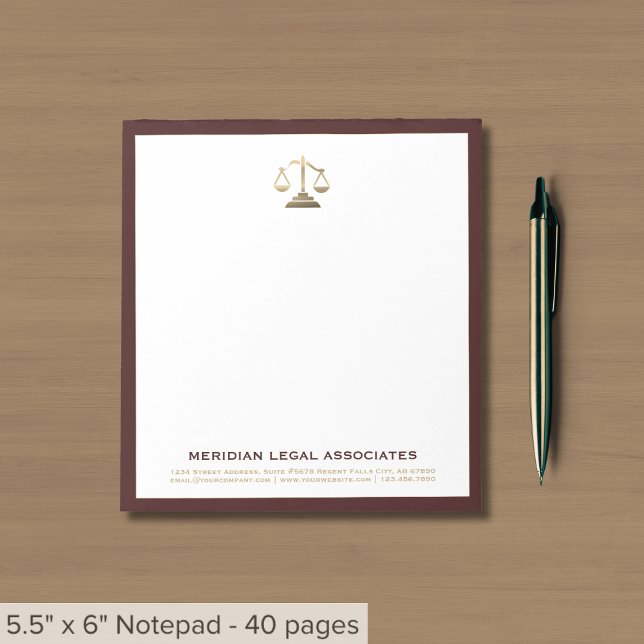 Lawyer Attorney Legal Professional Notepad (Creator Uploaded)