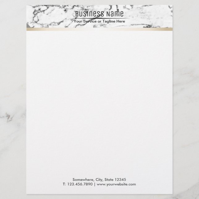 Lawyer Attorney Modern Marble Stone Texture Letterhead Template (Front)