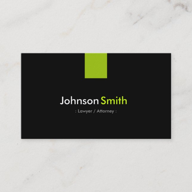 Lawyer / Attorney Modern Mint Green Business Card (Front)