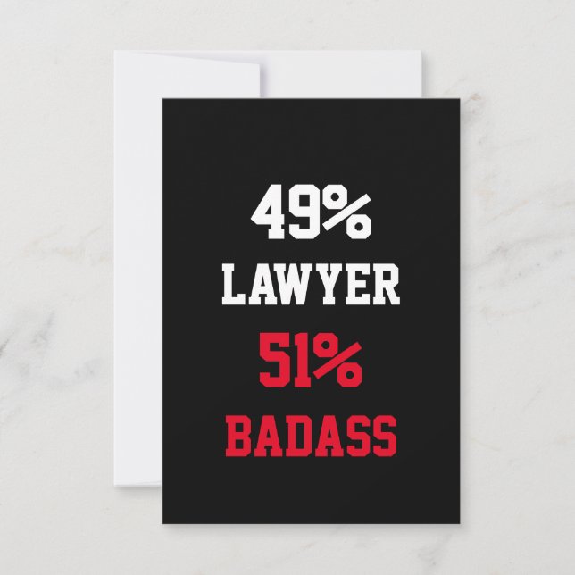 Lawyer Badass Card (Front)