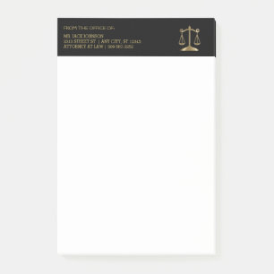 Lawyer - Black and Gold Post-it Notes