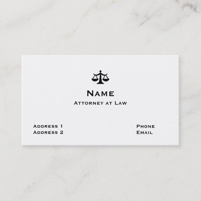 Lawyer business card 1 (Front)