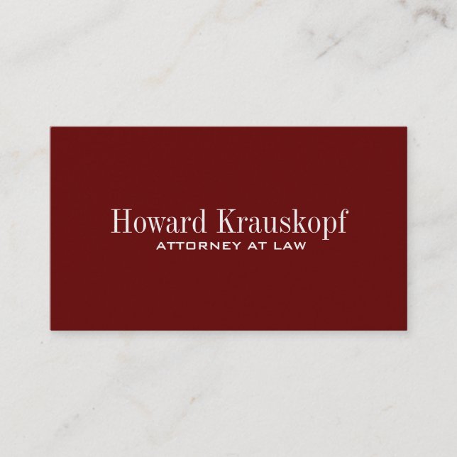 Lawyer Business Cards (Front)