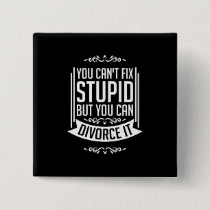 Lawyer Can Divorce It 15 Cm Square Badge