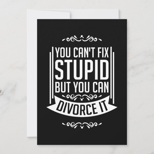 Lawyer Can Divorce It Invitation (Front)