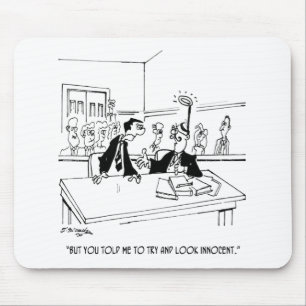 Lawyer Cartoon 5299 Mouse Mat