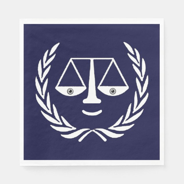 Lawyer Celebration Party Napkin (Front)