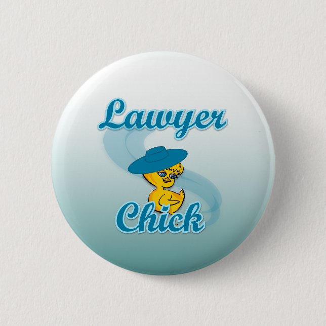 Lawyer Chick #3 6 Cm Round Badge (Front)