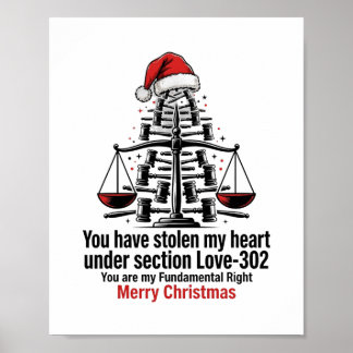 Lawyer Christmas Poster Print - Love Gift