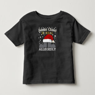 Lawyer Christmas - Santa is Real Allegedly Toddler T-Shirt