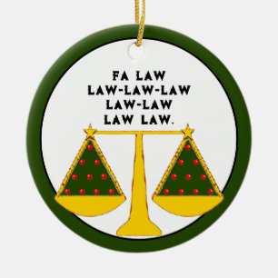Lawyer Collectable Ceramic Tree Decoration