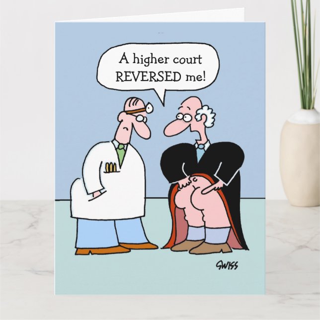 Lawyer Congratulations Funny Large Greeting Card (Front)