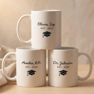 Lawyer   Custom Minimalist Doctor Nurse Graduation Coffee Mug