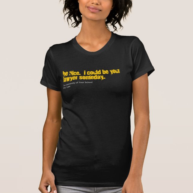 Lawyer Customise your school shirt (Front)