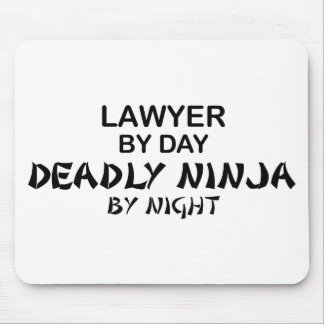 Lawyer Deadly Ninja by Night Mouse Mat