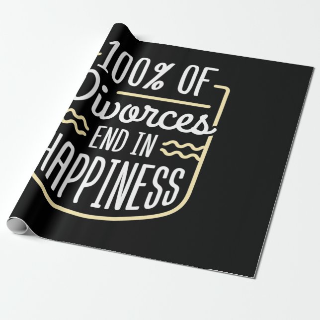 Lawyer Divorces End In Happiness Wrapping Paper (Unrolled)