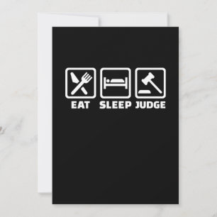 Lawyer Eat Sleep Judge Invitation