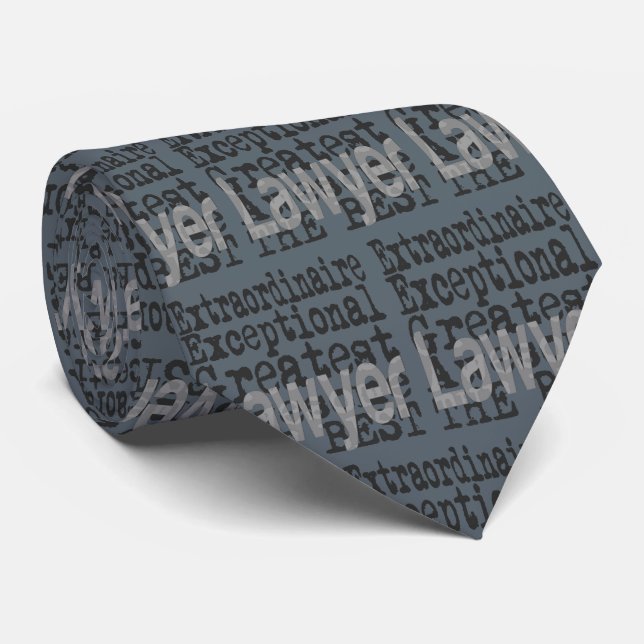 Lawyer Extraordinaire Tie (Rolled)