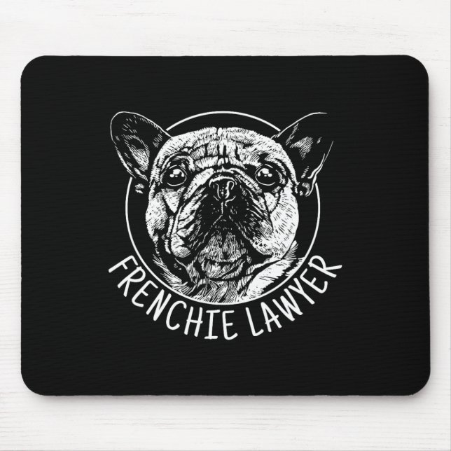 Lawyer French Bulldog Fun Dog Men Women  Mouse Mat (Front)
