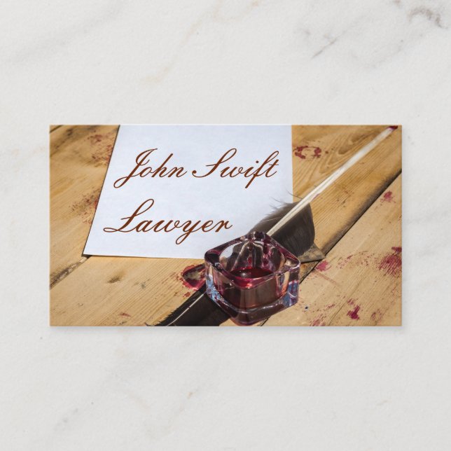 Lawyer Funny customisable Business Card (Front)