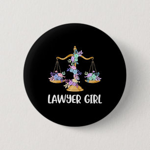 Lawyer Girl 6 Cm Round Badge