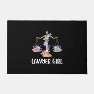 Lawyer Girl Doormat