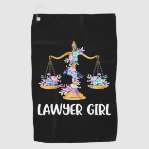 Lawyer Girl Golf Towel