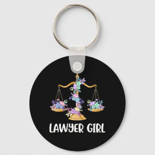 Lawyer Girl Key Ring