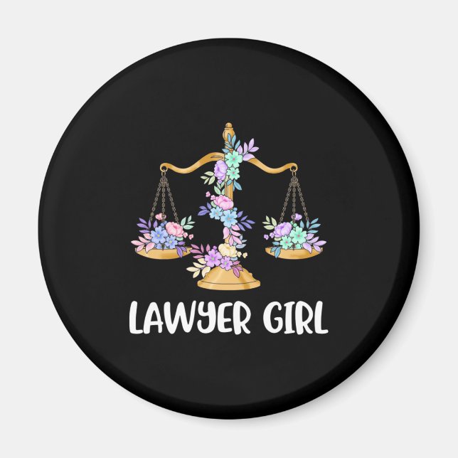 Lawyer Girl Magnet (Front)