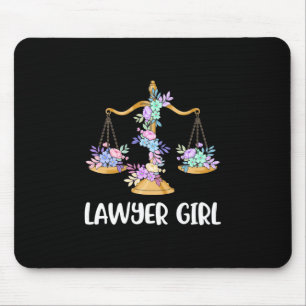 Lawyer Girl Mouse Mat