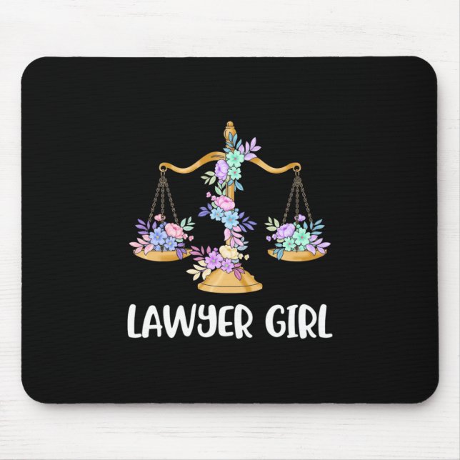 Lawyer Girl Mouse Mat (Front)