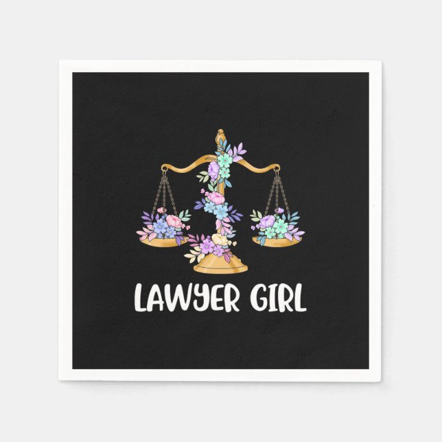 Lawyer Girl Napkin (Front)