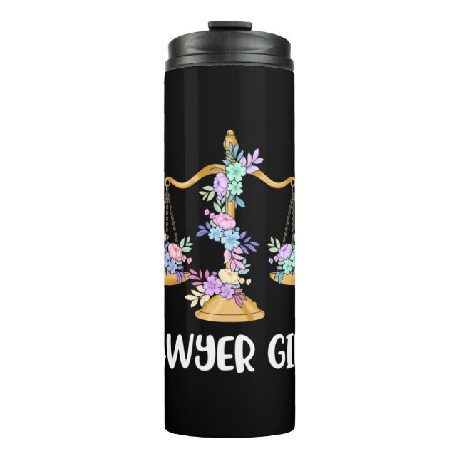 Lawyer Girl Thermal Tumbler (Front)