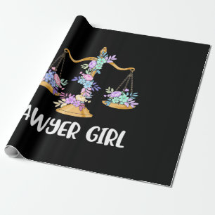 Lawyer Girl Wrapping Paper