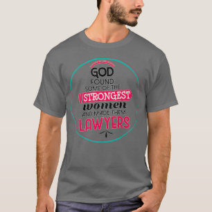 Lawyer God Attorney Gift Christian Law School T-Shirt