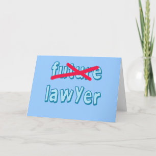 Lawyer Graduation Products Card