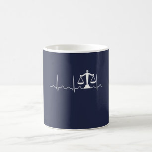 LAWYER HEARTBEAT COFFEE MUG