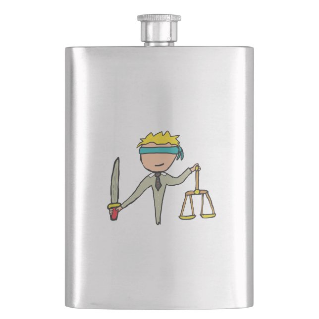 Lawyer Hip Flask (Front)