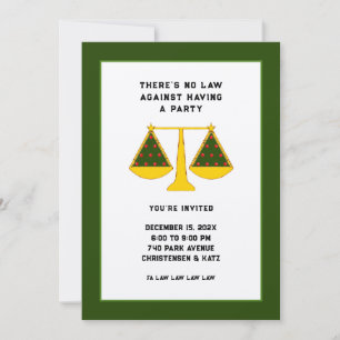 Lawyer Holiday Party Invitation
