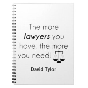 Lawyer humor notebook