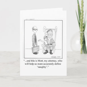 Lawyer Humour Christmas Greeting Card